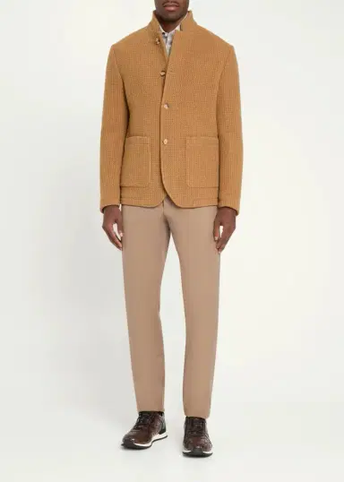 Baldassari Stendhal Textured-Weave Cotton Jacket | Thumbnail 2 Baldassari Stendhal Textured-Weave Cotton Jacket | Thumbnail 2