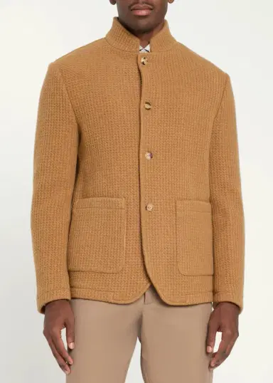 Baldassari Stendhal Textured-Weave Cotton Jacket | Thumbnail 4 Baldassari Stendhal Textured-Weave Cotton Jacket | Thumbnail 4