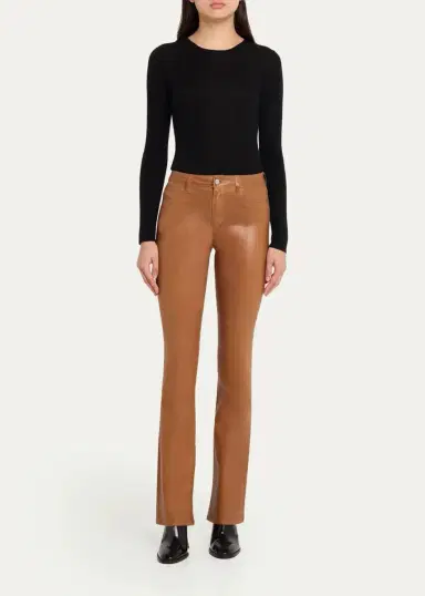 L'Agence Selma High-Rise Coated Sleek Baby Boot Jeans | Thumbnail 2 L'Agence Selma High-Rise Coated Sleek Baby Boot Jeans | Thumbnail 2