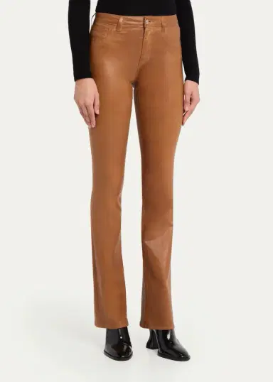 L'Agence Selma High-Rise Coated Sleek Baby Boot Jeans | Thumbnail 4 L'Agence Selma High-Rise Coated Sleek Baby Boot Jeans | Thumbnail 4