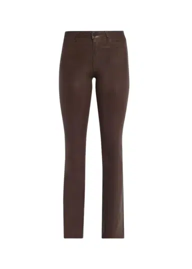 L'Agence Ruth High-Rise Coated Straight Raw Hem Jeans | Thumbnail 1 L'Agence Ruth High-Rise Coated Straight Raw Hem Jeans | Thumbnail 1