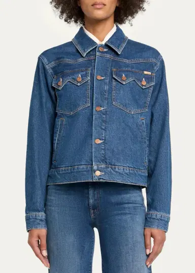 Mother The Sawtooth Denim Jacket | Thumbnail 4 Mother The Sawtooth Denim Jacket | Thumbnail 4