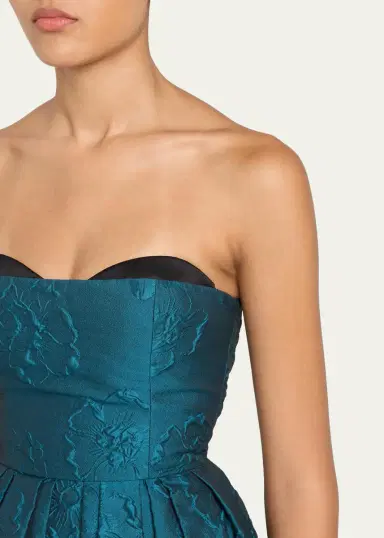 Ulla Johnson Katerina Strapless Jacquard Midi Dress | Thumbnail 5 Ulla Johnson Katerina Strapless Jacquard Midi Dress | Thumbnail 5