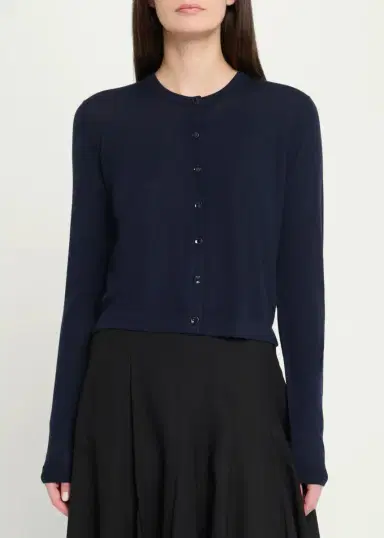 Jason Wu Collection Striped-Panel Merino Wool Knit Crewneck Cardigan | Thumbnail 4 Jason Wu Collection Striped-Panel Merino Wool Knit Crewneck Cardigan | Thumbnail 4