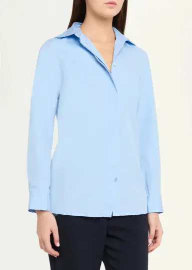 Gabriela Hearst Judie Cotton Poplin Button-Down Shirt | Thumbnail 4 Gabriela Hearst Judie Cotton Poplin Button-Down Shirt | Thumbnail 4