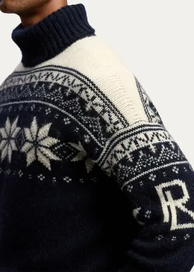 Ralph Lauren Purple Label Men's Cashmere-Mohair Turtleneck Sweater | Thumbnail 5 Ralph Lauren Purple Label Men's Cashmere-Mohair Turtleneck Sweater | Thumbnail 5