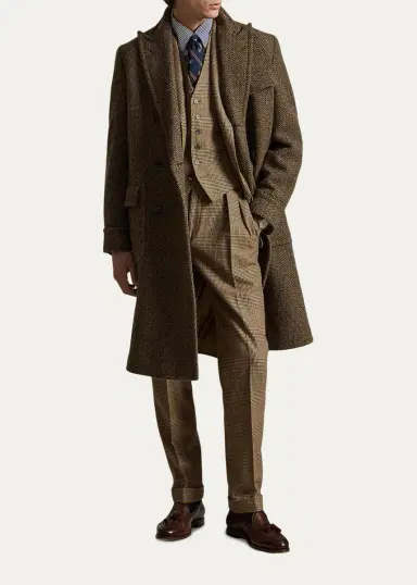 Polo Ralph Lauren Men's The Herringbone Tweed Polo Coat | Thumbnail 2 Polo Ralph Lauren Men's The Herringbone Tweed Polo Coat | Thumbnail 2