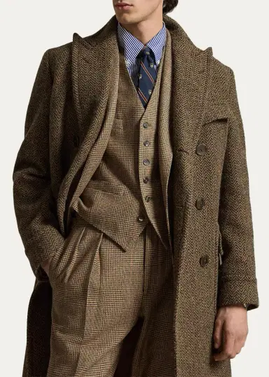 Polo Ralph Lauren Men's The Herringbone Tweed Polo Coat | Thumbnail 4 Polo Ralph Lauren Men's The Herringbone Tweed Polo Coat | Thumbnail 4