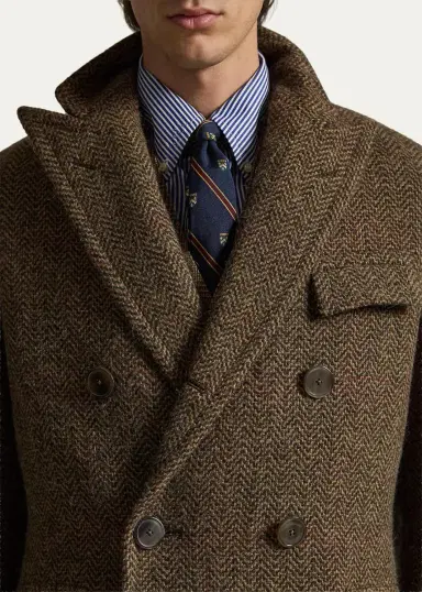 Polo Ralph Lauren Men's The Herringbone Tweed Polo Coat | Thumbnail 5 Polo Ralph Lauren Men's The Herringbone Tweed Polo Coat | Thumbnail 5
