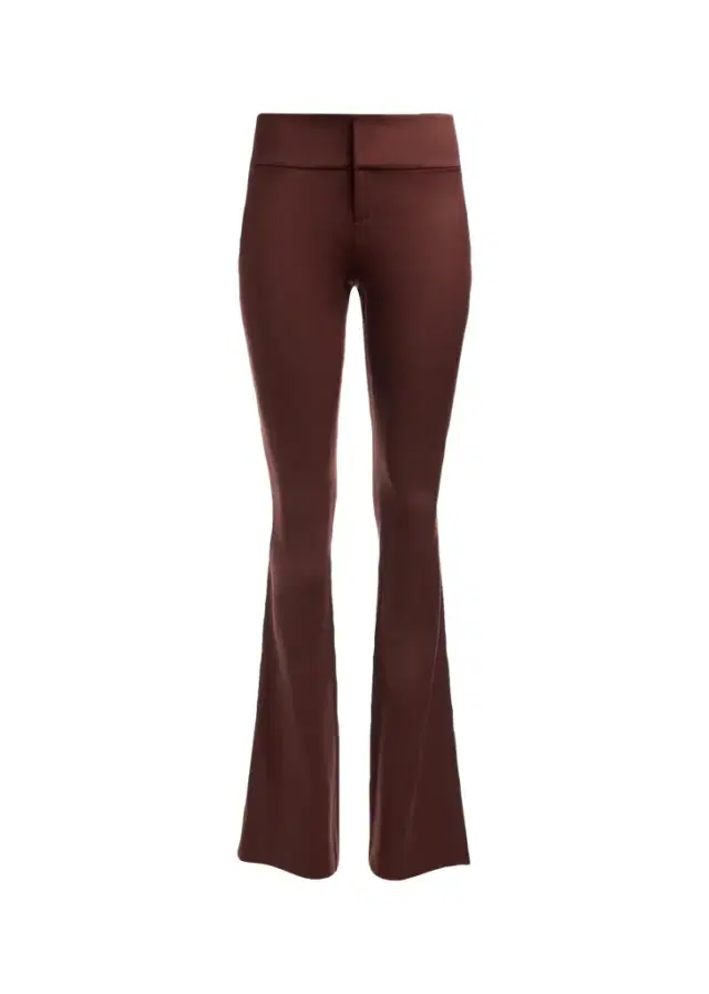 Olivia Low-Rise Wool Sateen Bootcut Pants Olivia Low-Rise Wool Sateen Bootcut Pants