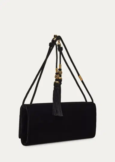 Saint Laurent Kate YSL Velvet Shoulder Bag | Thumbnail 3 Saint Laurent Kate YSL Velvet Shoulder Bag | Thumbnail 3