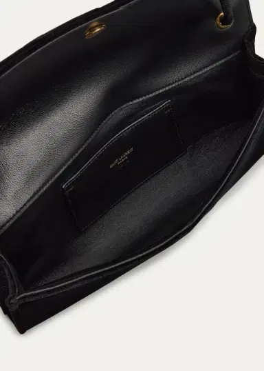 Saint Laurent Kate YSL Velvet Shoulder Bag | Thumbnail 4 Saint Laurent Kate YSL Velvet Shoulder Bag | Thumbnail 4