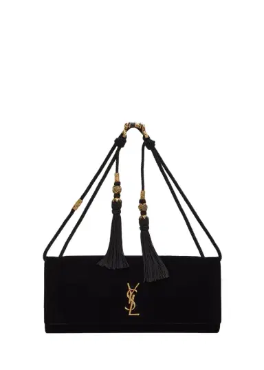Saint Laurent Kate YSL Velvet Shoulder Bag | Thumbnail 1 Saint Laurent Kate YSL Velvet Shoulder Bag | Thumbnail 1