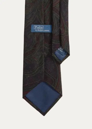 Polo Ralph Lauren Men's Graduate Paisley Wool Challis Tie | Thumbnail 2 Polo Ralph Lauren Men's Graduate Paisley Wool Challis Tie | Thumbnail 2