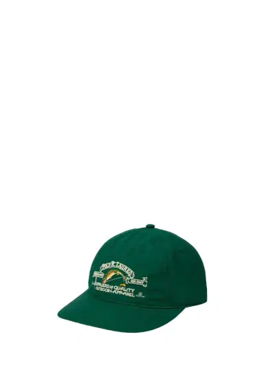 Polo Ralph Lauren Men's Vintage Pine Cotton Faille Fish Baseball Cap | Thumbnail 1 Polo Ralph Lauren Men's Vintage Pine Cotton Faille Fish Baseball Cap | Thumbnail 1