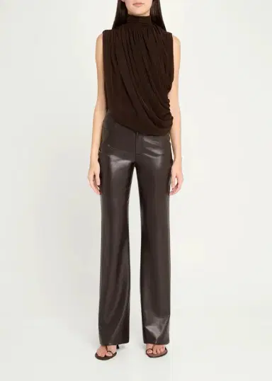 Ronny Kobo Sav Draped Mock Turtleneck Top | Thumbnail 2 Ronny Kobo Sav Draped Mock Turtleneck Top | Thumbnail 2