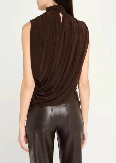 Ronny Kobo Sav Draped Mock Turtleneck Top | Thumbnail 3 Ronny Kobo Sav Draped Mock Turtleneck Top | Thumbnail 3
