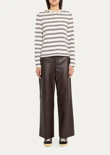STILL HERE Nellie Striped Hooded Shirt | Thumbnail 2 STILL HERE Nellie Striped Hooded Shirt | Thumbnail 2
