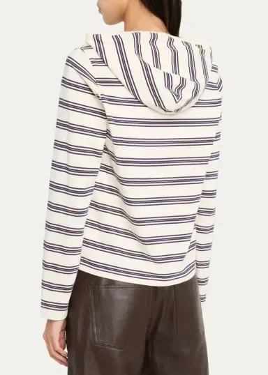 STILL HERE Nellie Striped Hooded Shirt | Thumbnail 3 STILL HERE Nellie Striped Hooded Shirt | Thumbnail 3