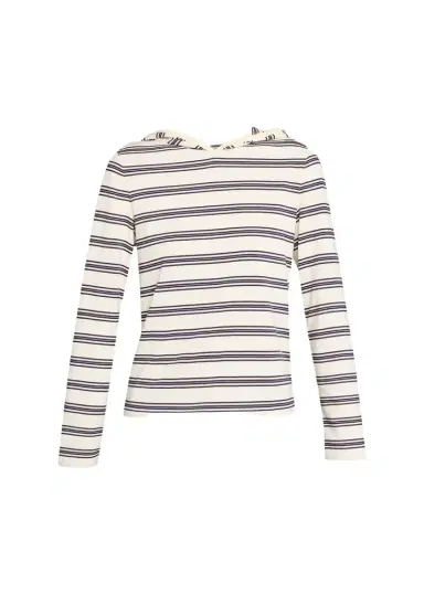 STILL HERE Nellie Striped Hooded Shirt | Thumbnail 1 STILL HERE Nellie Striped Hooded Shirt | Thumbnail 1