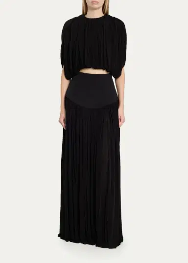 Heirlome Louise Shirred Jersey Crop Top | Thumbnail 2 Heirlome Louise Shirred Jersey Crop Top | Thumbnail 2