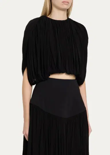 Heirlome Louise Shirred Jersey Crop Top | Thumbnail 4 Heirlome Louise Shirred Jersey Crop Top | Thumbnail 4