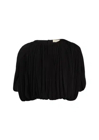 Heirlome Louise Shirred Jersey Crop Top | Thumbnail 1 Heirlome Louise Shirred Jersey Crop Top | Thumbnail 1