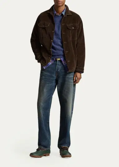 Polo Ralph Lauren Men's Classic Fit Corduroy Utility Shirt | Thumbnail 2 Polo Ralph Lauren Men's Classic Fit Corduroy Utility Shirt | Thumbnail 2
