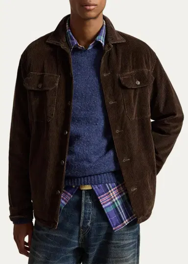 Polo Ralph Lauren Men's Classic Fit Corduroy Utility Shirt | Thumbnail 4 Polo Ralph Lauren Men's Classic Fit Corduroy Utility Shirt | Thumbnail 4