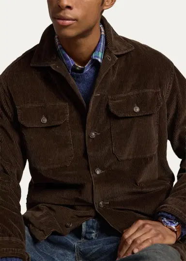 Polo Ralph Lauren Men's Classic Fit Corduroy Utility Shirt | Thumbnail 5 Polo Ralph Lauren Men's Classic Fit Corduroy Utility Shirt | Thumbnail 5