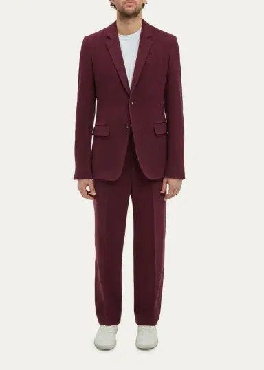 Gabriela Hearst Men's Harold Pleated Cashmere Corduroy Trousers | Thumbnail 2 Gabriela Hearst Men's Harold Pleated Cashmere Corduroy Trousers | Thumbnail 2