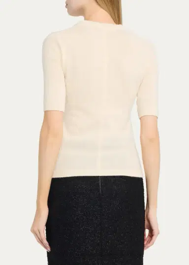 Maria McManus MM Cashmere and Cotton Baby Tee | Thumbnail 3 Maria McManus MM Cashmere and Cotton Baby Tee | Thumbnail 3