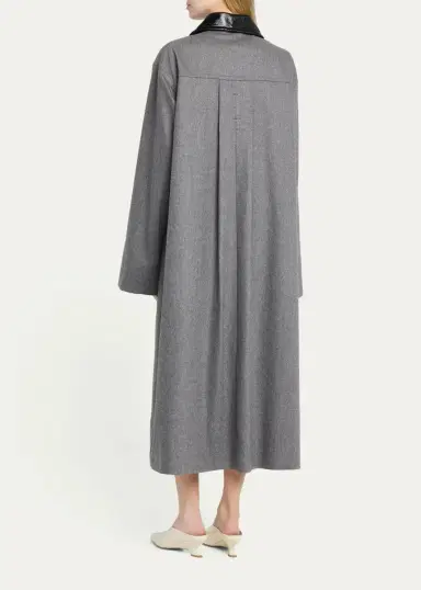 Maria McManus Melange Wool-Cashmere Swing Coat | Thumbnail 3 Maria McManus Melange Wool-Cashmere Swing Coat | Thumbnail 3