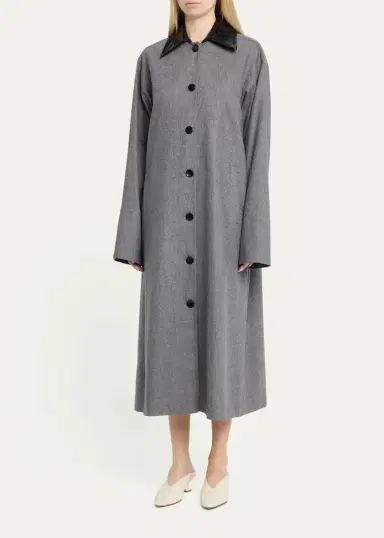 Maria McManus Melange Wool-Cashmere Swing Coat | Thumbnail 4 Maria McManus Melange Wool-Cashmere Swing Coat | Thumbnail 4
