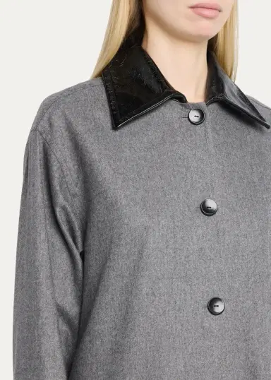 Maria McManus Melange Wool-Cashmere Swing Coat | Thumbnail 5 Maria McManus Melange Wool-Cashmere Swing Coat | Thumbnail 5