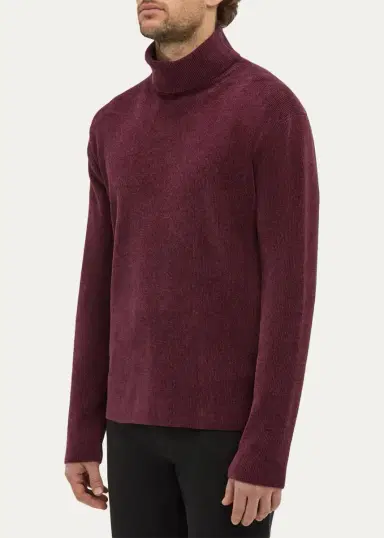 Gabriela Hearst Men's Almoner Silk Turtleneck Sweater | Thumbnail 4 Gabriela Hearst Men's Almoner Silk Turtleneck Sweater | Thumbnail 4