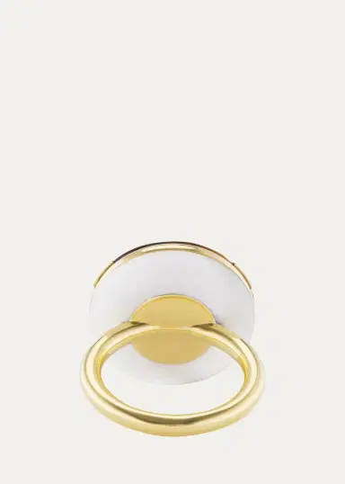 Emily P. Wheeler 18K Balance Ring with Aquamarine, Blue Sapphires, and Tiger's Eye | Thumbnail 2 Emily P. Wheeler 18K Balance Ring with Aquamarine, Blue Sapphires, and Tiger's Eye | Thumbnail 2