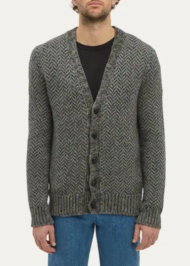 Gabriela Hearst Gentry Chevron-Knit Cashmere Cardigan | Thumbnail 2 Gabriela Hearst Gentry Chevron-Knit Cashmere Cardigan | Thumbnail 2