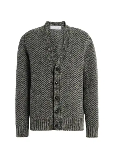 Gabriela Hearst Gentry Chevron-Knit Cashmere Cardigan | Thumbnail 1 Gabriela Hearst Gentry Chevron-Knit Cashmere Cardigan | Thumbnail 1