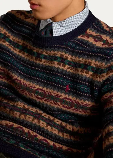 Polo Ralph Lauren Men's Fair Isle Wool Sweater | Thumbnail 5 Polo Ralph Lauren Men's Fair Isle Wool Sweater | Thumbnail 5