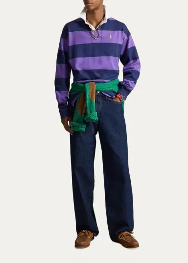 Polo Ralph Lauren Men's Rivington Dark Wash Relaxed Jeans | Thumbnail 2 Polo Ralph Lauren Men's Rivington Dark Wash Relaxed Jeans | Thumbnail 2