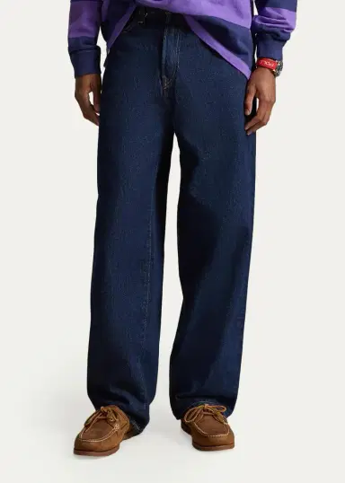 Polo Ralph Lauren Men's Rivington Dark Wash Relaxed Jeans | Thumbnail 4 Polo Ralph Lauren Men's Rivington Dark Wash Relaxed Jeans | Thumbnail 4