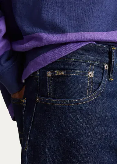 Polo Ralph Lauren Men's Rivington Dark Wash Relaxed Jeans | Thumbnail 5 Polo Ralph Lauren Men's Rivington Dark Wash Relaxed Jeans | Thumbnail 5
