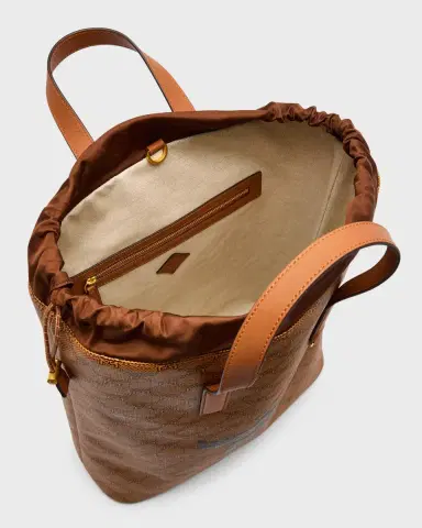MCM Men's Lauretos Himmel Drawstring Backpack | Thumbnail 3 MCM Men's Lauretos Himmel Drawstring Backpack | Thumbnail 3