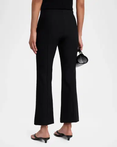 Vince Cropped Flare-Leg Pintuck Pants | Thumbnail 3 Vince Cropped Flare-Leg Pintuck Pants | Thumbnail 3