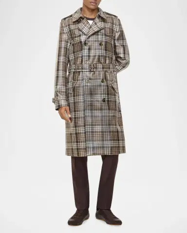 Burberry Foxfield Check Jacquard Trench Coat | Thumbnail 2 Burberry Foxfield Check Jacquard Trench Coat | Thumbnail 2
