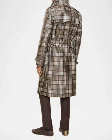 Burberry Foxfield Check Jacquard Trench Coat | Thumbnail 3 Burberry Foxfield Check Jacquard Trench Coat | Thumbnail 3