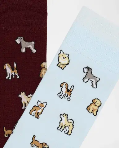 Paul Smith Kyoto 2-Pack Printed Cotton-Blend Crew Socks | Thumbnail 2 Paul Smith Kyoto 2-Pack Printed Cotton-Blend Crew Socks | Thumbnail 2