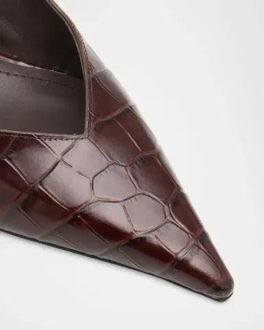 Ferragamo Dafne 70MM Croc-Embossed Slingback Pumps | Thumbnail 5 Ferragamo Dafne 70MM Croc-Embossed Slingback Pumps | Thumbnail 5