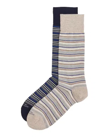 Marcoliani Torino Striped Cotton-Nylon Socks 2-Pack | Thumbnail 3 Marcoliani Torino Striped Cotton-Nylon Socks 2-Pack | Thumbnail 3